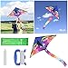 Anpro Large Delta Kite for Kids Adults - 56 inch Wide and 84 Inch Long– 100 ft String Kites Easy to Fly, Assemble, Launch for Beginners, with Colorful Colors Tail