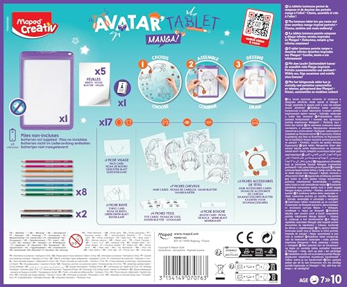 Maped Creativ Avatar'Tablet Manga Luminous Drawing Machine for Composing Manga Portraits to Infinity - Image 3