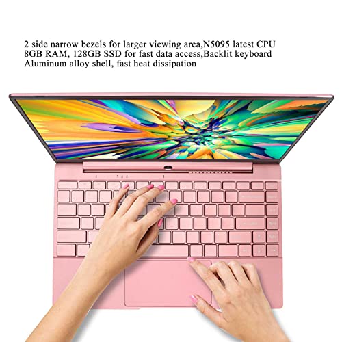 Bewinner Ultradünner 14 Zoll Laptop, 8 G, 128 GB SSD Quad Notebook Laptops für Windows 11, N5095 Prozessor, 1920 X 1080 HD IPS Bildschirm, WiFi Tastatur mit Hintergrundbeleuchtung, – Bild 3