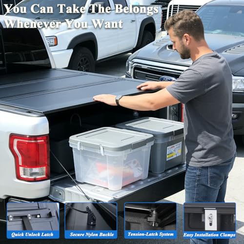Image of TOMOKA Low-Profile Truck Bed tonneau Cover fits 2019-2023 Ford Ranger 6 feet Bed