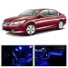 LEDpartsNow Honda Accord 2013 - 2016 Blue Premium LED Interior Lights Package Kit (8 Pieces)