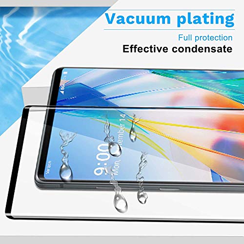 Image of [PACK 0F 1, Full 5D, Full Coverage Tempered Glass Screen Protector For LG Wing - Black