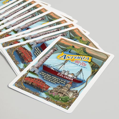 Baraja de Póker Lantern Press Astoria Oregon 52 cartas miniatura 5