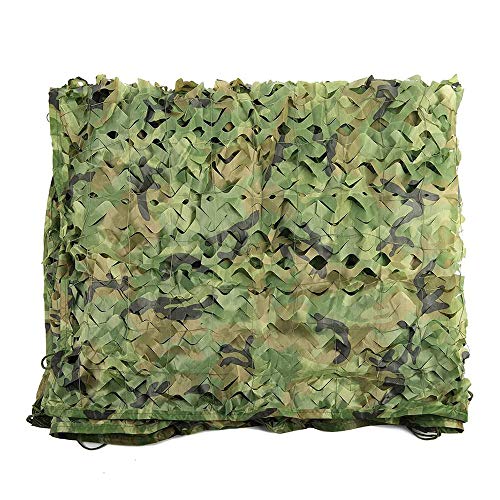 F-XW Camo Netz Tarnnetz Bundeswehr Sichtschutz aus Polyester, Grün, Perfekt FüR Fotografie, Dschungelfarbe, 1.5x5m, 1…
