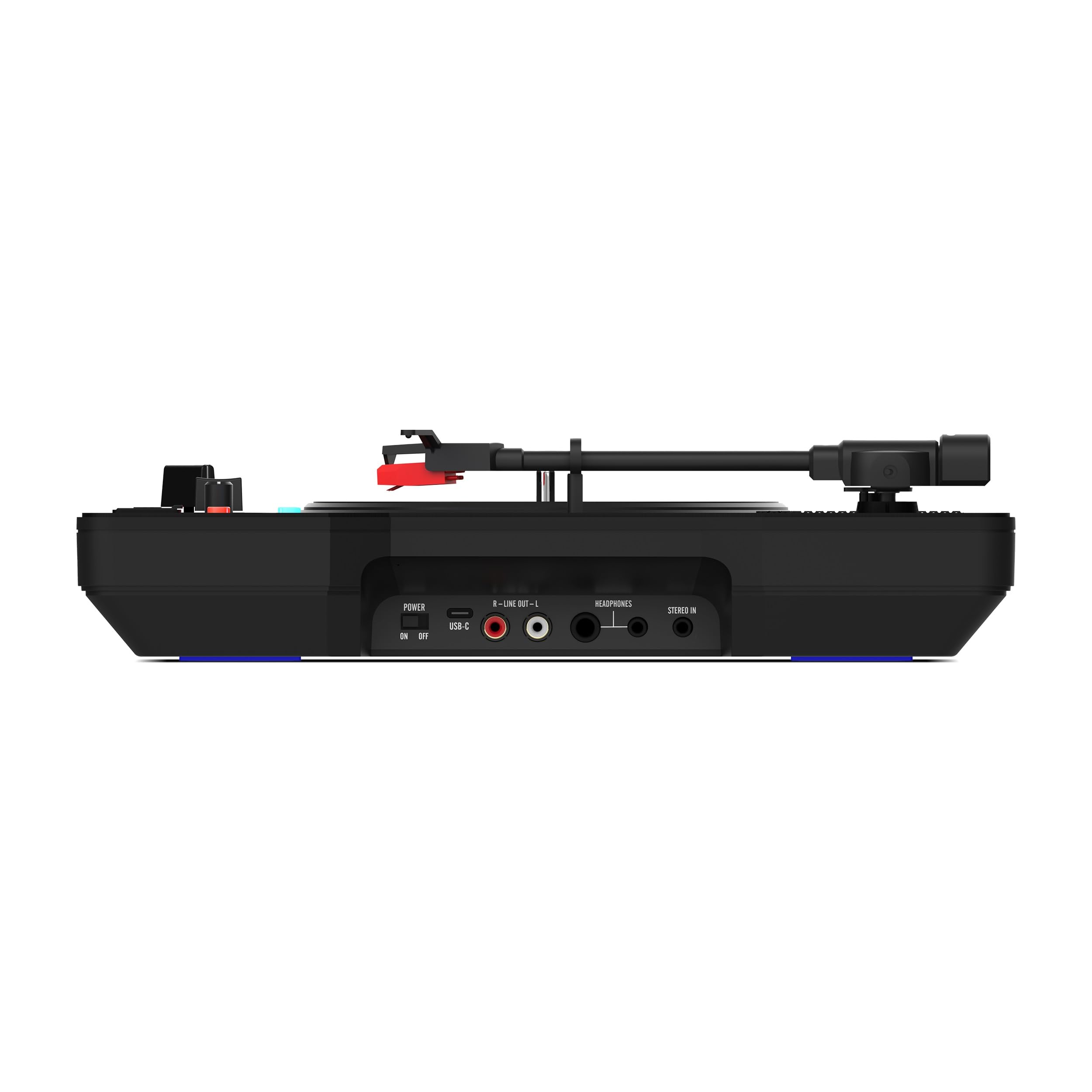 Stanton STX - Platine DJ de Scratch Portable avec Innofader Nano, Bluetooth, Curseur de Pitch, Enregistrement USB, Haut-Parleur, Piles Rechargeables