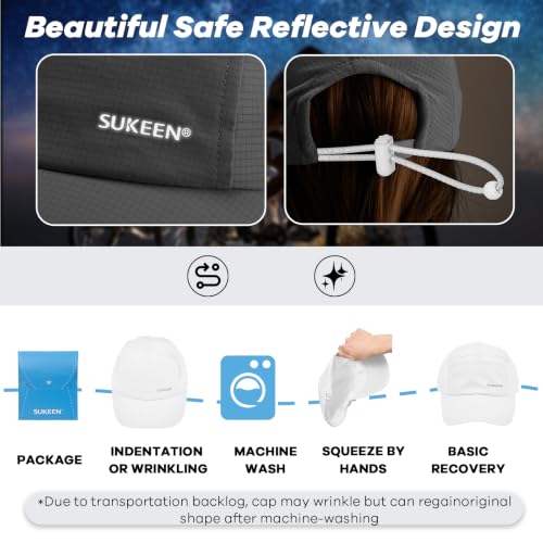 Image of Sukeen Lightweight Running Hat for Women Sports Baseball Cap Unstructured | Quick Dry, Adjustable, Breathable, Comfortable, Absorb Sweat, UPF50+, Packable for Hiking, Tennis, Golf, Workout, Gym, Outing