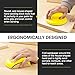 Shawya 5 Inch Hand Sanding Block Hook and Loop Sanding Block 2 PCS Round and Mouse Hand Sanding Blocks Foam Sanding Blocks Auto Body Hand Sanders for Wood Mouse Sanding Pad Sandpaper Holder