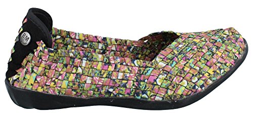 Image of Bernie Mev Catwalk Women's Stretch Woven Slip On Flat Shoes for Women