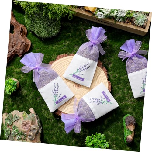 Bolsitas de saquillo de lavanda para decoración DIY 24pcs miniatura 5