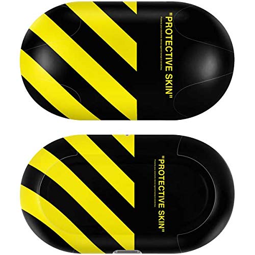 Skinit Decal Audio Skin Compatible with Galaxy Buds+ - Officially Licensed Skinit Originally Designed Black and Yellow Stripes Design
