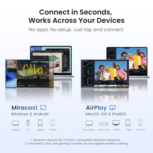 Image of UPERFECT Wireless Portable Monitor with Battery 8000mAh, 15.6 inch 1080P Travel Monitor with Wireless Keyboard /Sleeve /Stand /VESA, External Second Screen for Laptop, PC, Phone, Support AirPlay Miracast