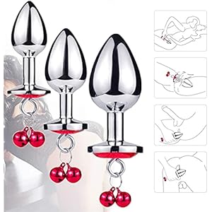 3-delige metalen bel plug speelgoedset met lijn, rood