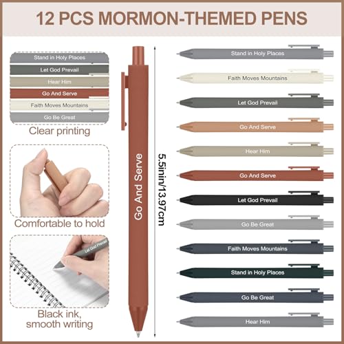 Mormon journal chrétien avec stylo pour baptême évêque église école Gueevin