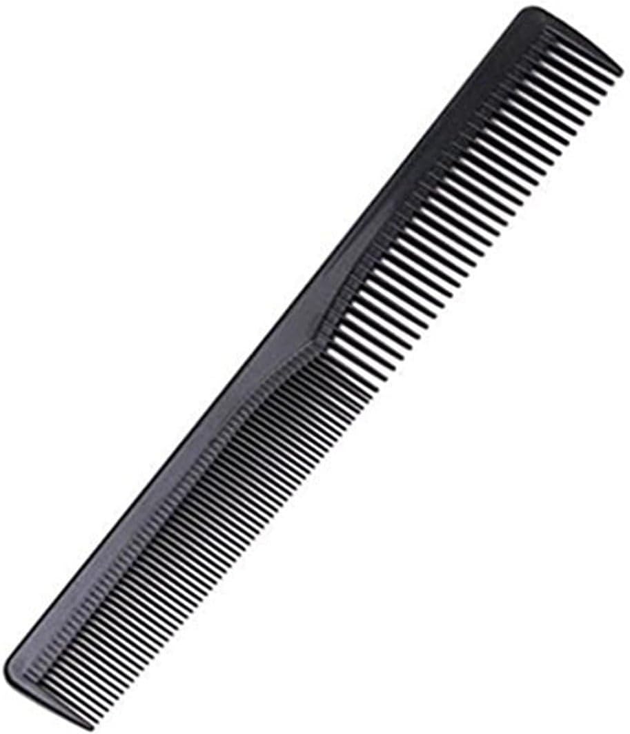 Black Plastic Head Narrow Fine Teeth Hair Comb Beauty Tool, Lightweight and Portable Design,Hair Combs Styling Tools and Appliances