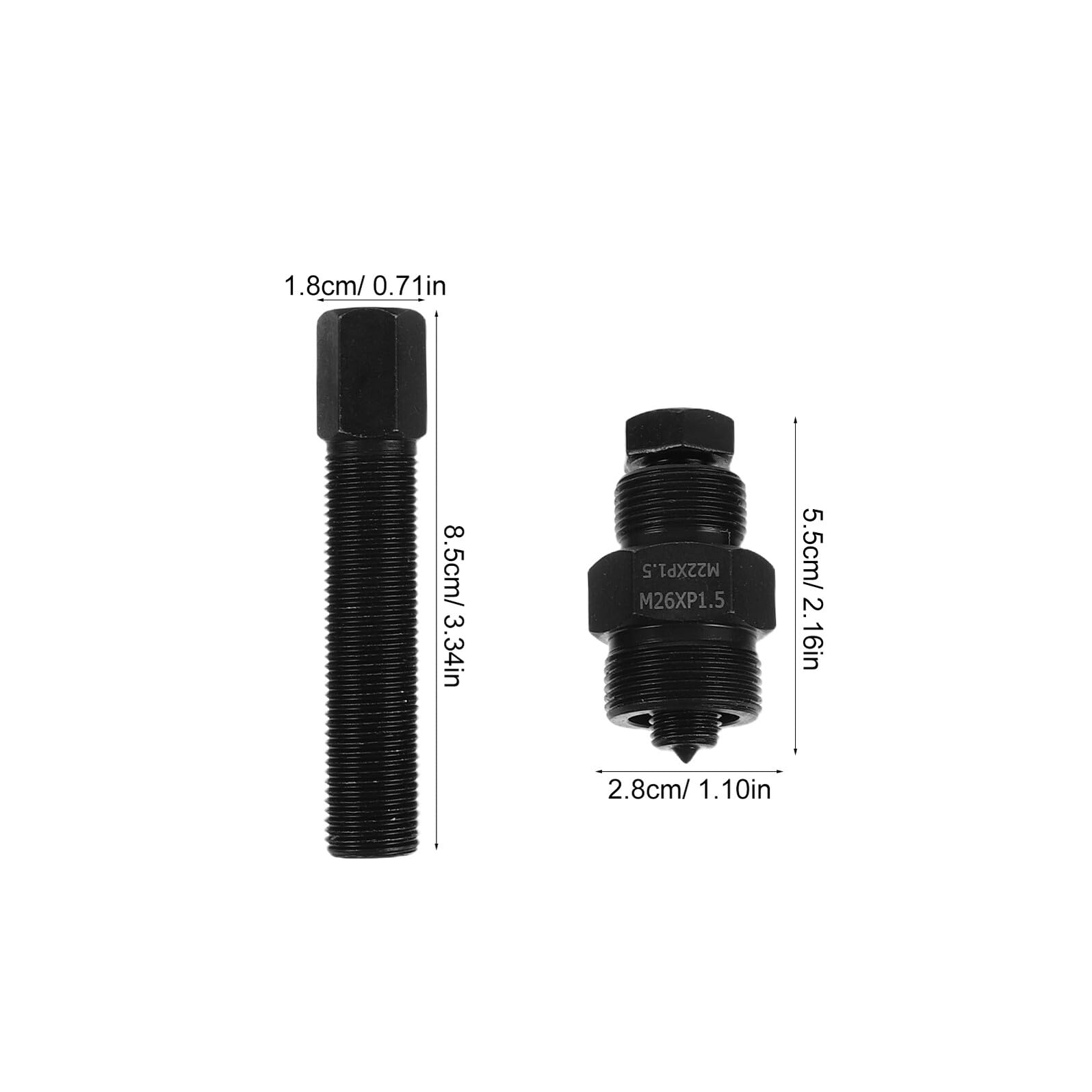 IMIKEYA 10 Pezzi Kit con Protezione di Precisione Estrattore Volano in al Carbonio e Custodia e Rimozione Cuscinetti per Motociclette e Scooter per Riparazioni