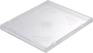 Plastic CD Case 10pcs for 2 Discs Portable Storage Box
