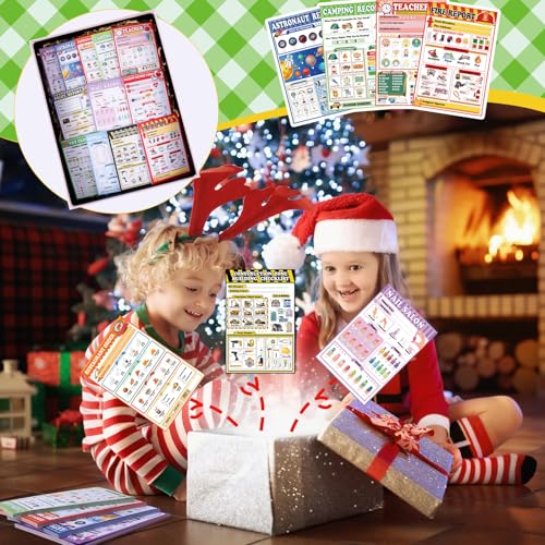 Image of Eaasty 12 Pack Kids Pretend Play Notepads 4x12 Inch,Mixed