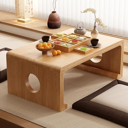 Table basse japonaise sans assemblage pour aménager facilement un studio ou une chambre