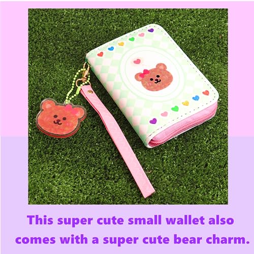 Little Girls Coin Purse Kids Small Wallet for Teen Girls Women Mini Coin Pouches with Strap Cute Cartoon Card Holder Cat Kitty Panda Unicorn Bear 6