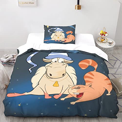 Ensemble de literie microfibre 135x200cm idéal pour lit simple ado