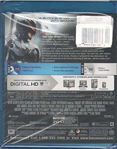 ROBOCOP (2014) (Blu-Ray + DVD + Digital HD UV) B075CQ2CW3 Book Cover