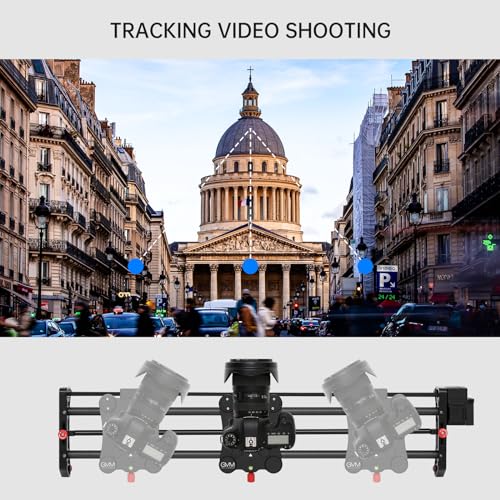 Image of GVM Carbon Fiber Motorized Camera Slider - 31 inch /80CM with Remote Control, Supports Time-Lapse Photography, Video Mode, Tracking Shooting for Most Cameras