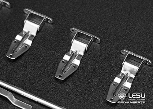 Miniatura 4 de Lesu 114 Rc modelo metal camión compartimiento cerradura de puerta para DIY Tmy Scan 1850