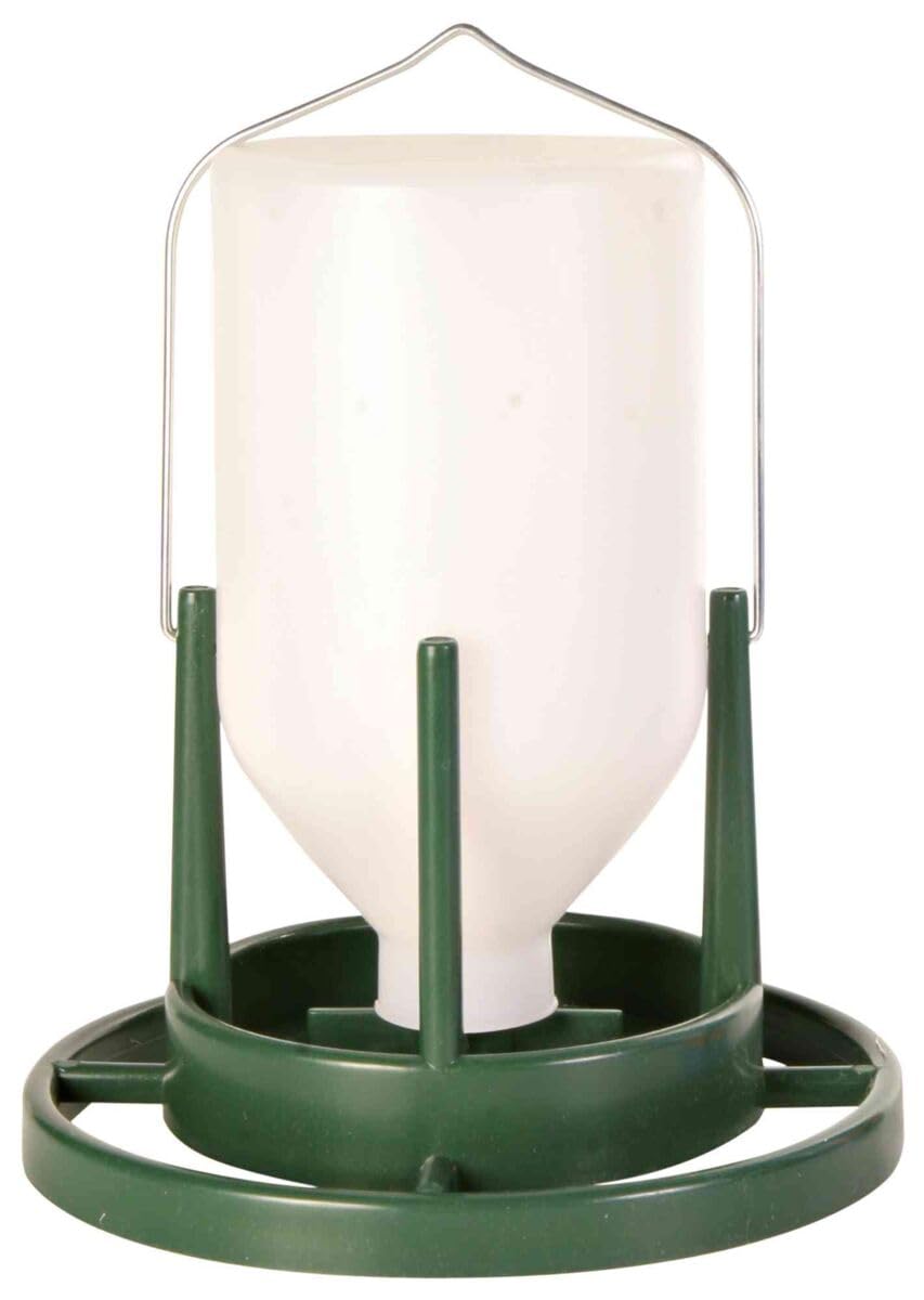 2 X TRIXIE PLASTIC HANGING BIRD BUDGIE AVIARY 1LTR WATER DRINKING DISPENSER 5453