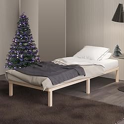 Somier Ikea 70 X 200 Cama Somier Individual 70x200 cm – Madera Maciza de Abedul FSC® – Resistente hasta 250 kg – Estructura con 25 Láminas y Patas