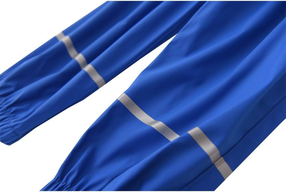 Hiheart Boys Girls Waterproof Rain Pants Lightweight Single Layer Overpants Rainwear - Image 5