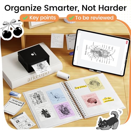 Image of Phomemo Sticker Printer, Bluetooth Thermal Mini Printer for DIY and Study | Phomemo M02 Mini Printer Sticker Maker, Sticker Printer Maker for Diaries /Photos, Portable Label Maker for Home /Travel, Black