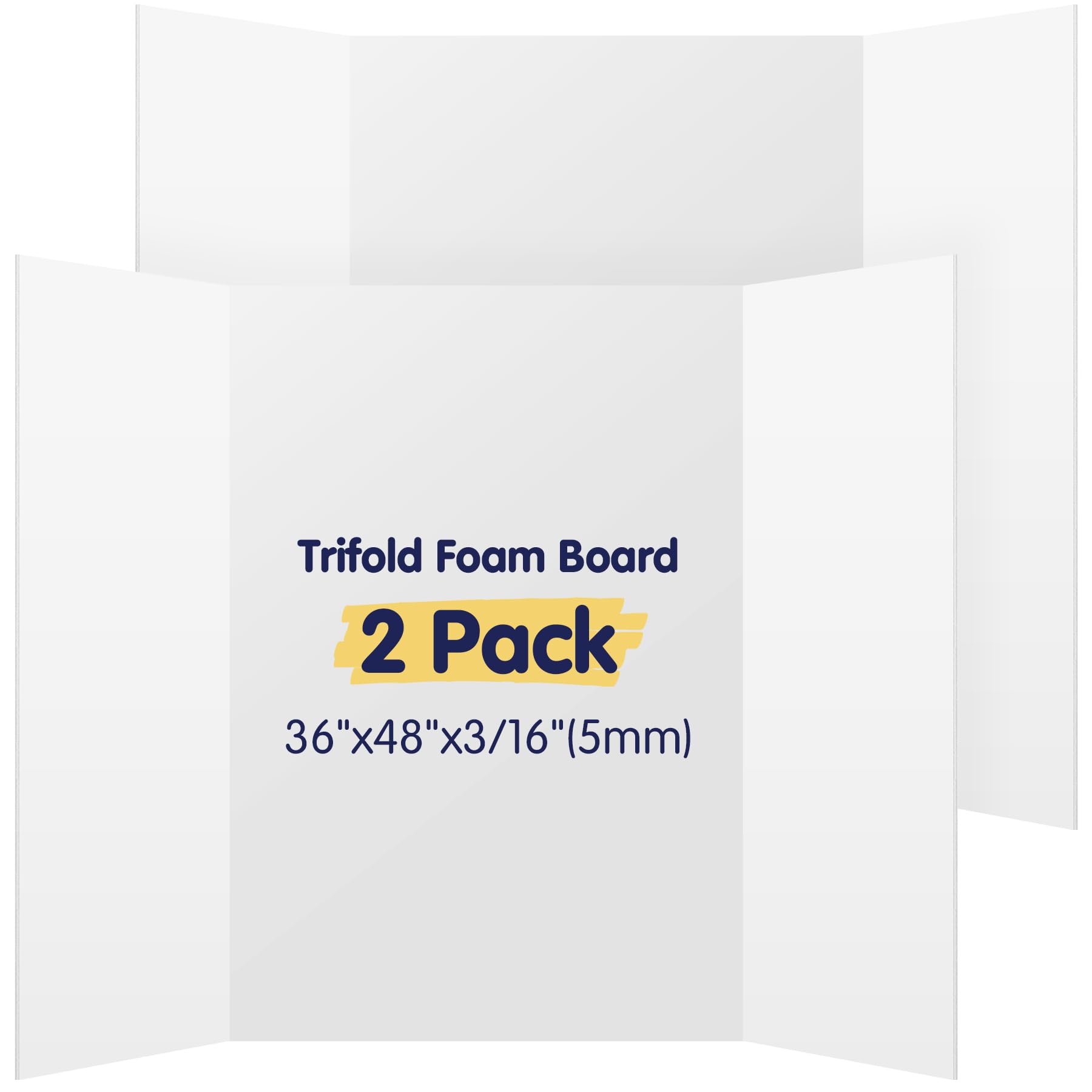 Amazon.com : AKONEGE 2 Pack White Trifold Poster Board 36