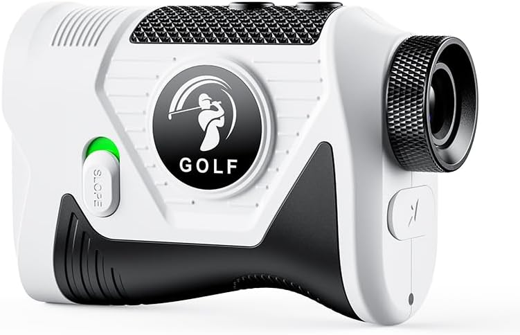 Range Finder Golf with Slope On/Off, 1200 Yards Laser Rangefinder with Flag Lock Vibration, 7X Magnification, Type-C Rechargeable Golf Range Finder