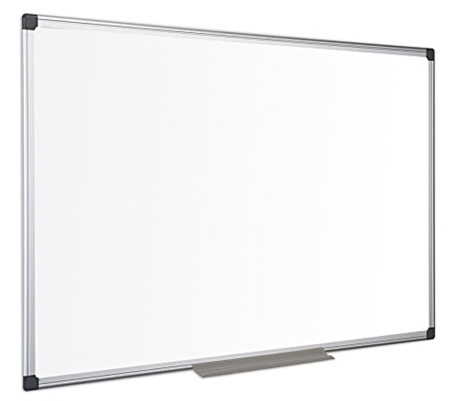 Mayan Bi-Office Non-Magnetic Whiteboard with Aluminium Frame White 180 x 120 cm White