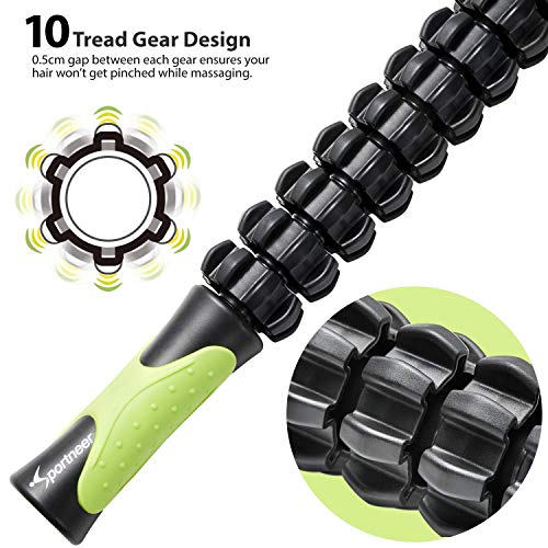Sportneer-Balance-Half-Ball-Trainer-Bundle-with-Deep-Muscle-Roller-Stick