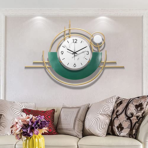 Reloj de pared analógico silencioso de metal hecho a mano miniatura 7