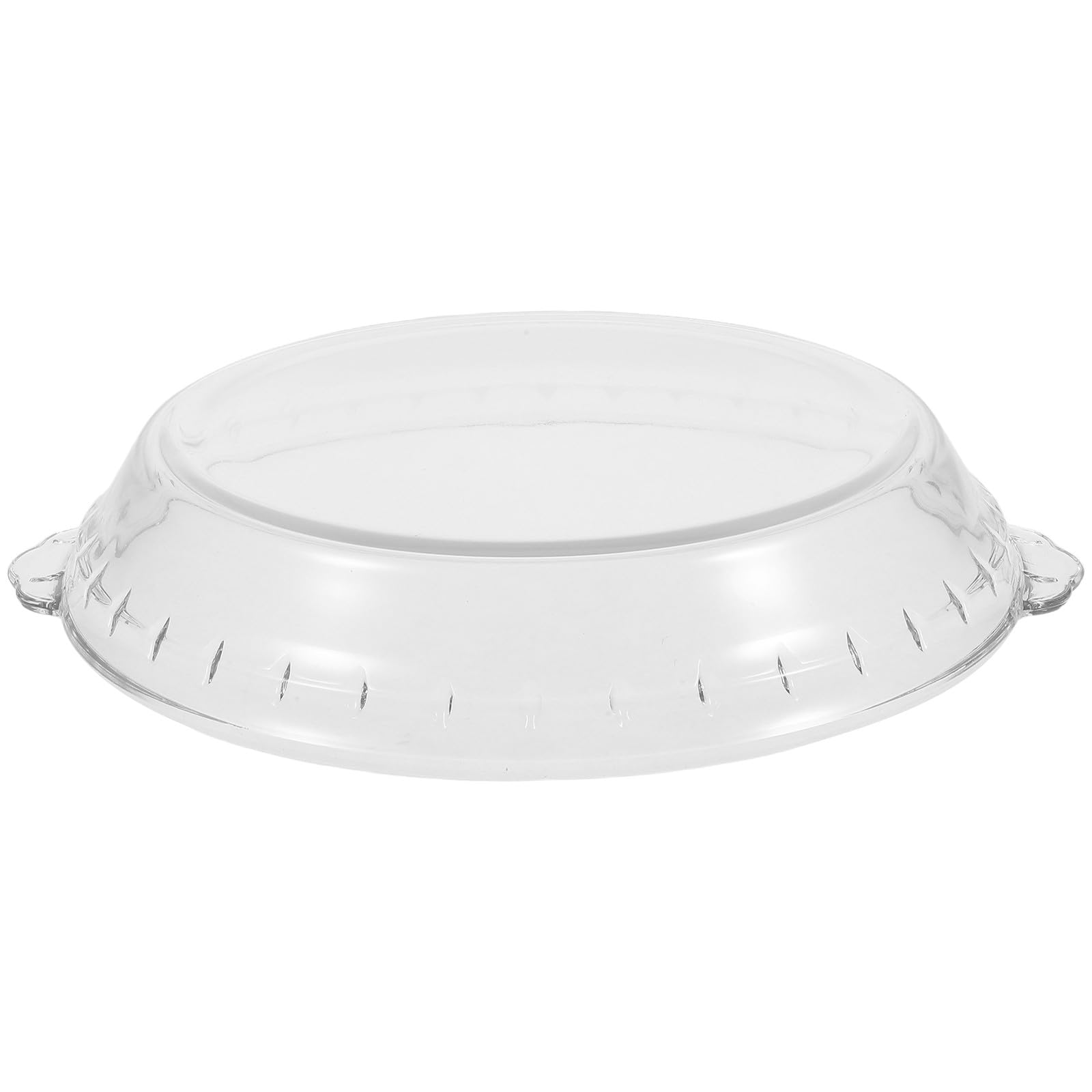 UKCOCO Tapa de Microondas de Vidrio Redonda Resistente al Calor, Compatible con Vaporeras y Lavavajillas, Adecuado para Cocinar y Conservar Alimentos