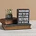 Primitives by Kathy Wooden Box Sign - Funny Bathroom Sayings, Wall Art/Home Decor, Farmhouse Style, Housewarming Gift, 4x5 IN