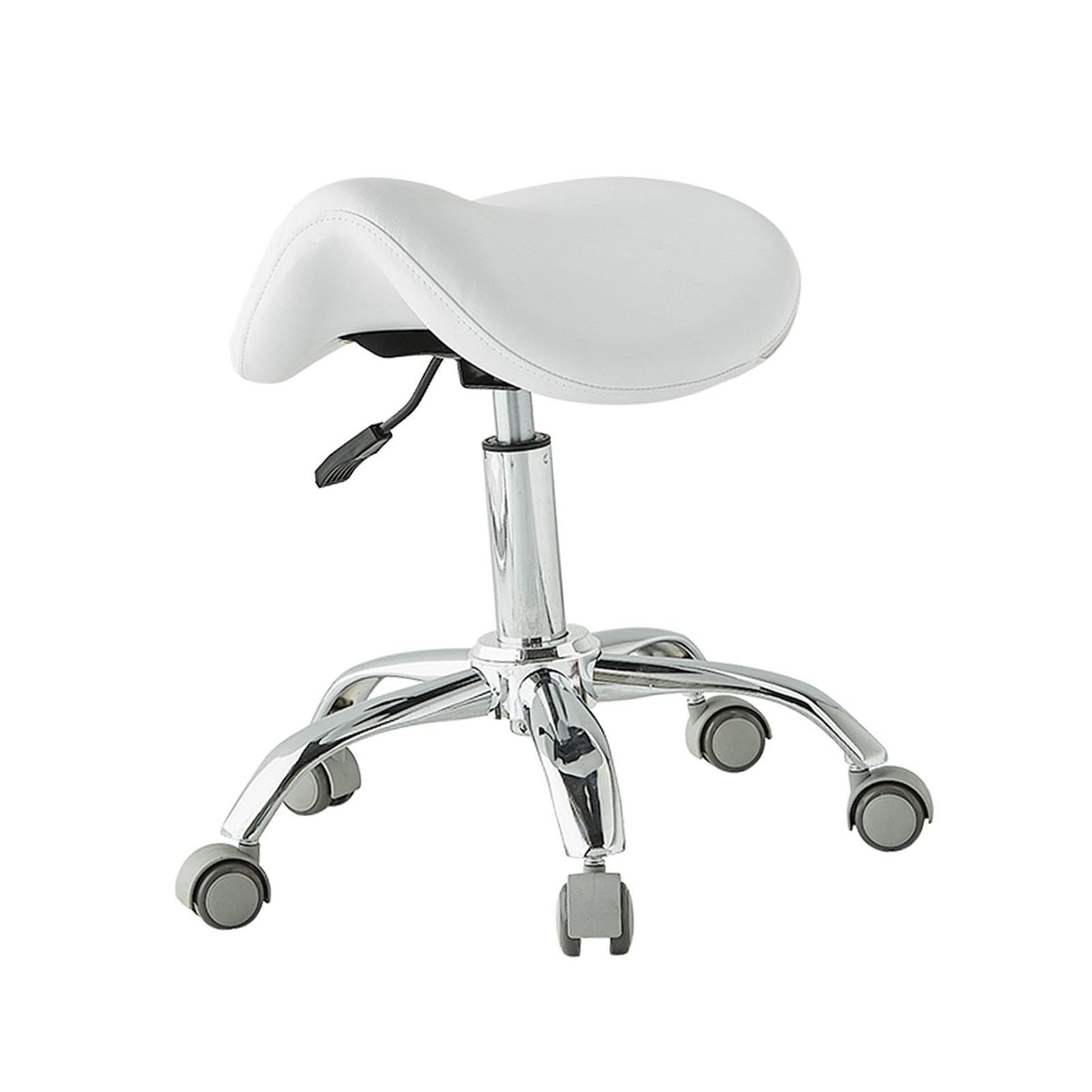 Tabouret de selle avec roulettes ergonomique pour bureau et salon