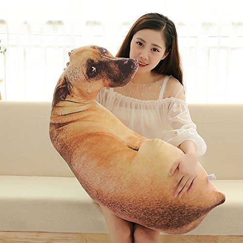 Xiaohong WH-001 3D Dog Throw Pillow Stuffed Animal Throw Plushie Cushion Pillow Doll 3D Simulation Dog Plush Stuffed Animal Cushion Pillow Toy For Kids,Sofa Chair Home Decor thumb #4