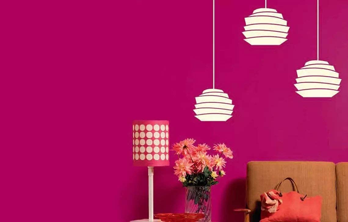 Kayra Decor Lamp Design Stencils for Wall Painting Pack of 1, 16 inch