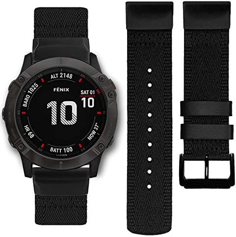 Abanen for Fenix 5/Fenix 6 Quick Easy Release Fit 22mm Watch Bands, Woven  Soft Nylon Quick Dry Wristband Strap for Garmin Fenix 5/5 Plus,Fenix 6 Pro/Sapphire,Instinct,Quatix  6,Approach S62/S60 (Black) : Amazon.com.au: Electronics