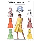 BUTTERICK PATTERNS B4443 Misses'/Misses' Petite Dress, Size BB (8-10-12-14)