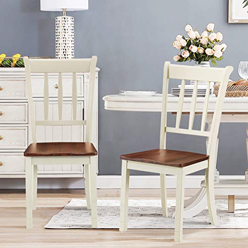 Giantexwooddiningchairssetof2armlesskitchenchairswsolidrubberwoodframeeasytoassemblediningsidechairfarmhousediningroomchairs Urban Country Home Decor Giantex wood dining chairs set of 2 armless kitchen chairs wsolid rubber wood frame easy to assemble dining side chair farmhouse dining room chairs urban country home decor