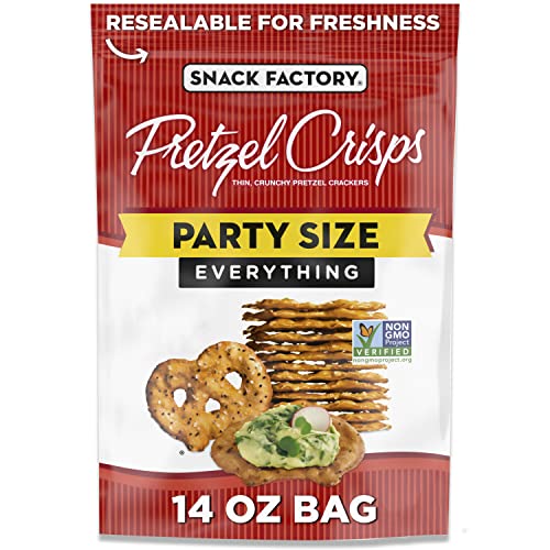 ★Snack Factory Everything Pretzel Crisps, 14oz, Buy 2 to save more