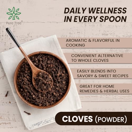 Image of Pure Tree Certified Organic Laung Powder | 850 g | Organic Clove Powder | Lavang Powder | Aromatic & Flavorful Ground Clove Spice | Dried Cloves Masala | Lavangam