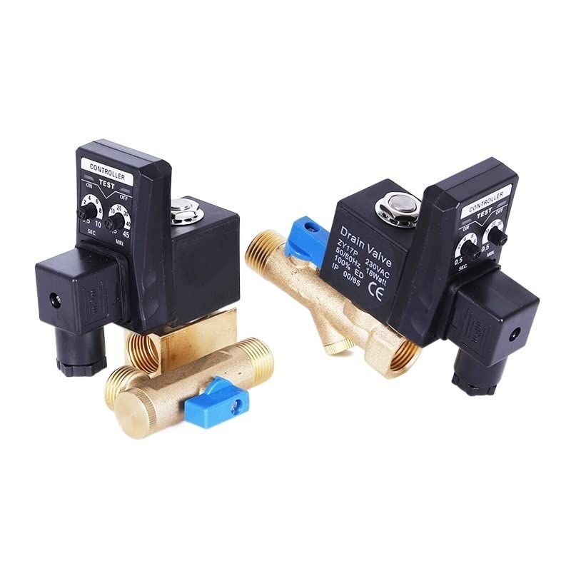 Válvula de Drenaje automático 1/2 DN15, compresor de Aire, Interruptor de retardo, Controlador de válvula electromagnética, CA 220 V, 110 V, CC 24 V, 12 V(OPT-AC220V DN25)