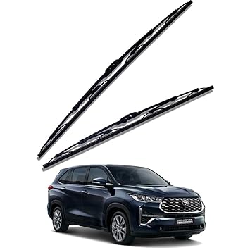 KyloXtreme Windshield Wiper Blades Set for Innova, 24-inch Driver Side, 16-inch Passenger Side, Conventional Metal Type