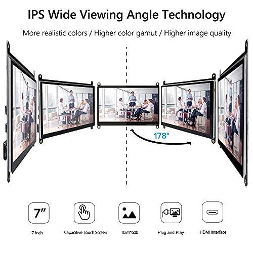 7-Inch-Touch-Screen-Monitor-for-Raspberry-Pi-Portable-IPS-Display-1024-600-HDMI-Touchscreen-with-Case-for-Gaming-ConsolesPCCameraWin-OSRaspberry-Pi-54