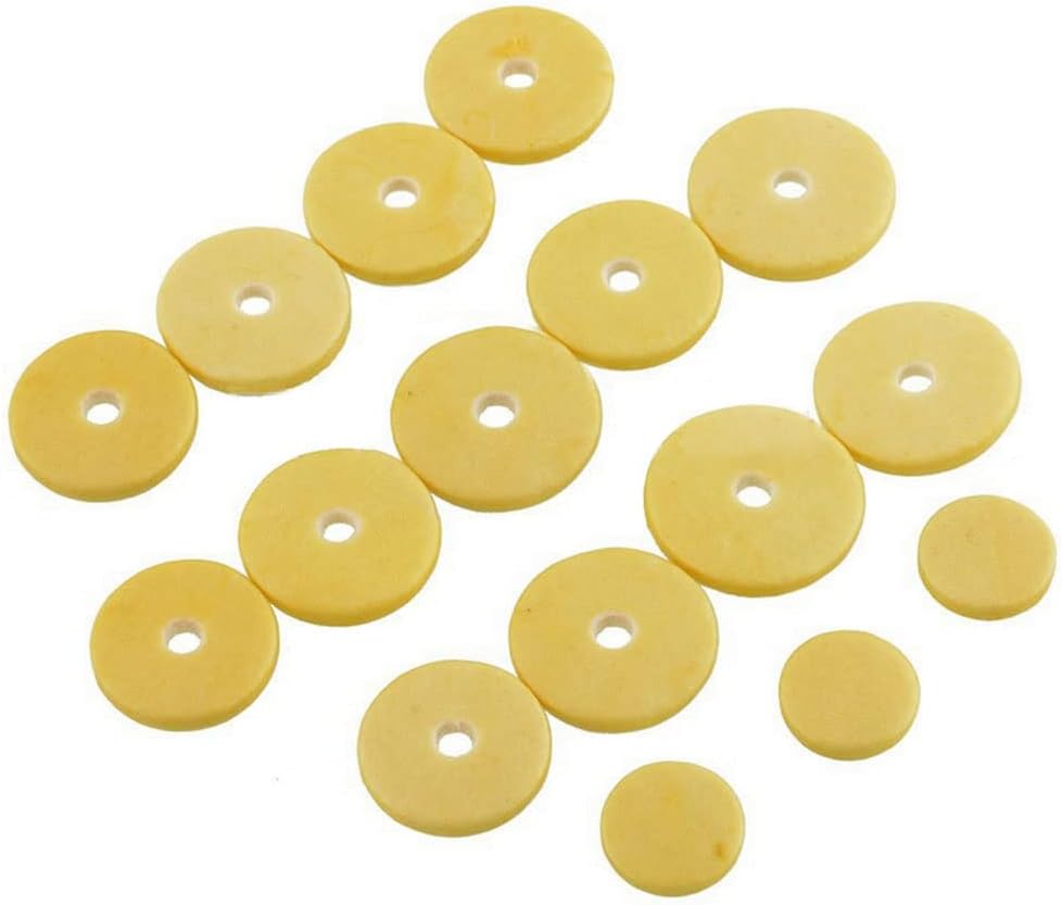 Jiayouy Pack of 16 Flute Pads Repair Kit Flutes Replacement